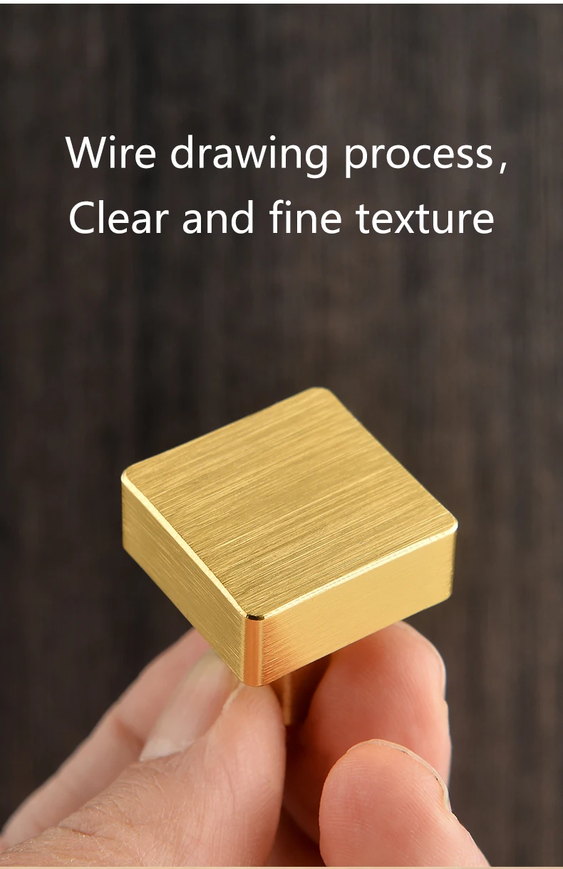 Modern minimalist cabinet doors shoe cabinet TV cabinet drawers square single-hole small pull handles round knobs - Image 15