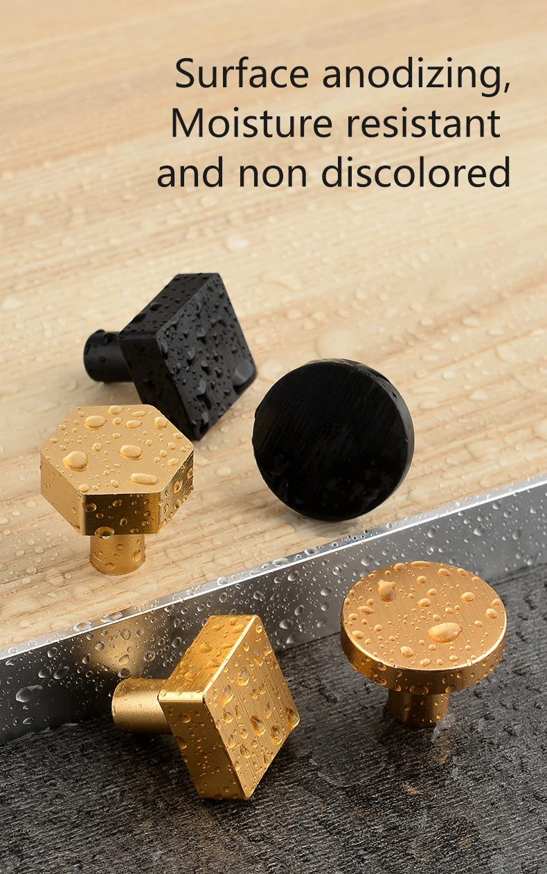 Modern minimalist cabinet doors shoe cabinet TV cabinet drawers square single-hole small pull handles round knobs - Image 16