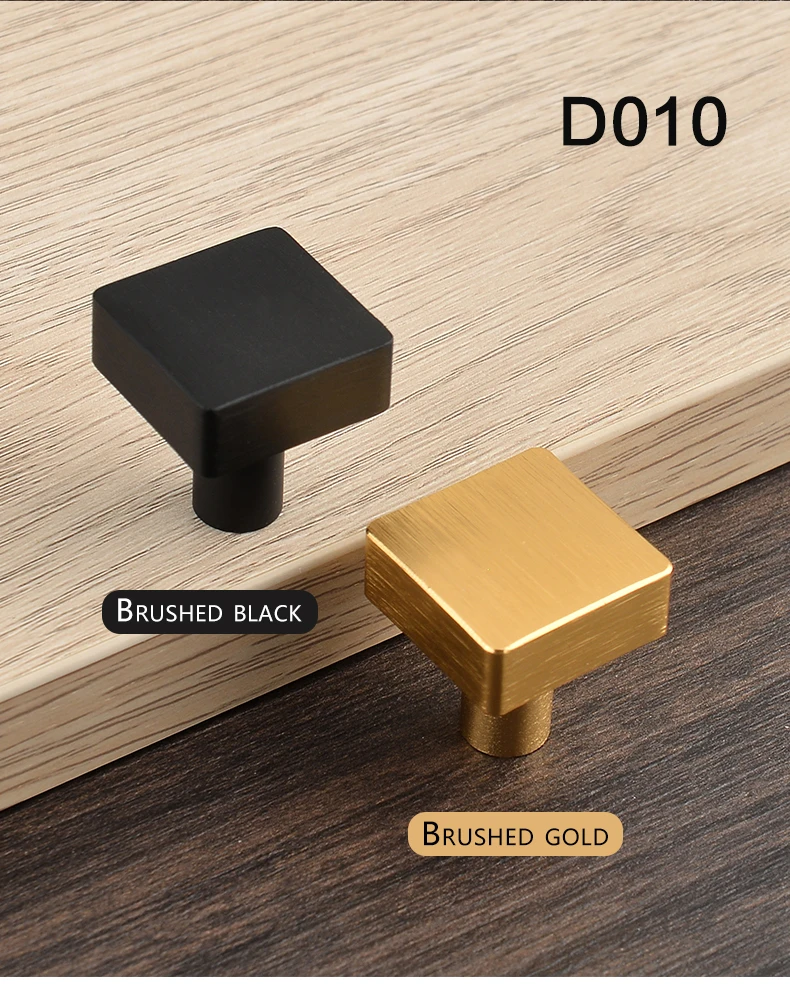 Modern minimalist cabinet doors shoe cabinet TV cabinet drawers square single-hole small pull handles round knobs - Image 25