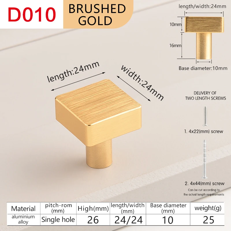 Modern minimalist cabinet doors shoe cabinet TV cabinet drawers square single-hole small pull handles round knobs - Image 9