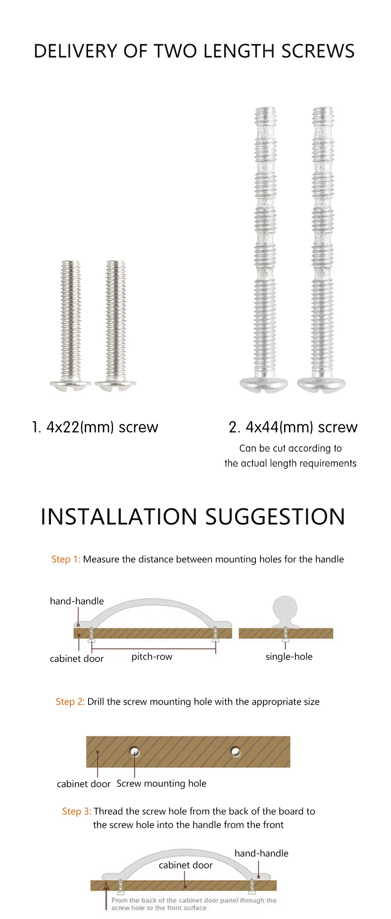 Modern minimalist cabinet doors shoe cabinet TV cabinet drawers square single-hole small pull handles round knobs - Image 21