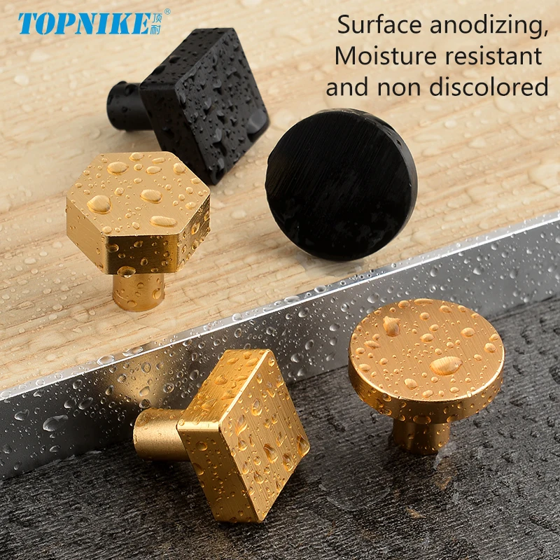 Modern minimalist cabinet doors shoe cabinet TV cabinet drawers square single-hole small pull handles round knobs - Image 2