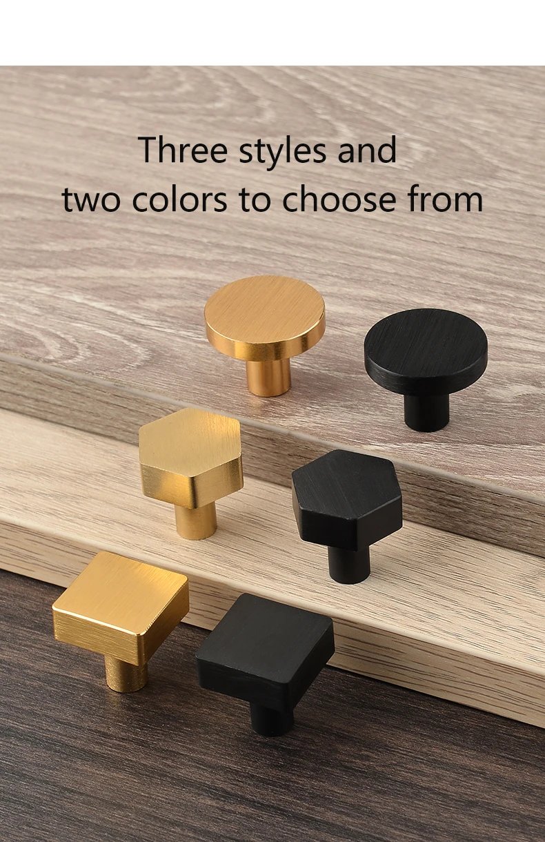 Modern minimalist cabinet doors shoe cabinet TV cabinet drawers square single-hole small pull handles round knobs - Image 22