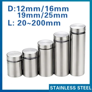 4/ 6pcs glass fasteners durable stainless steel acrylic advertising bracket pins billboard fixing screws bracket