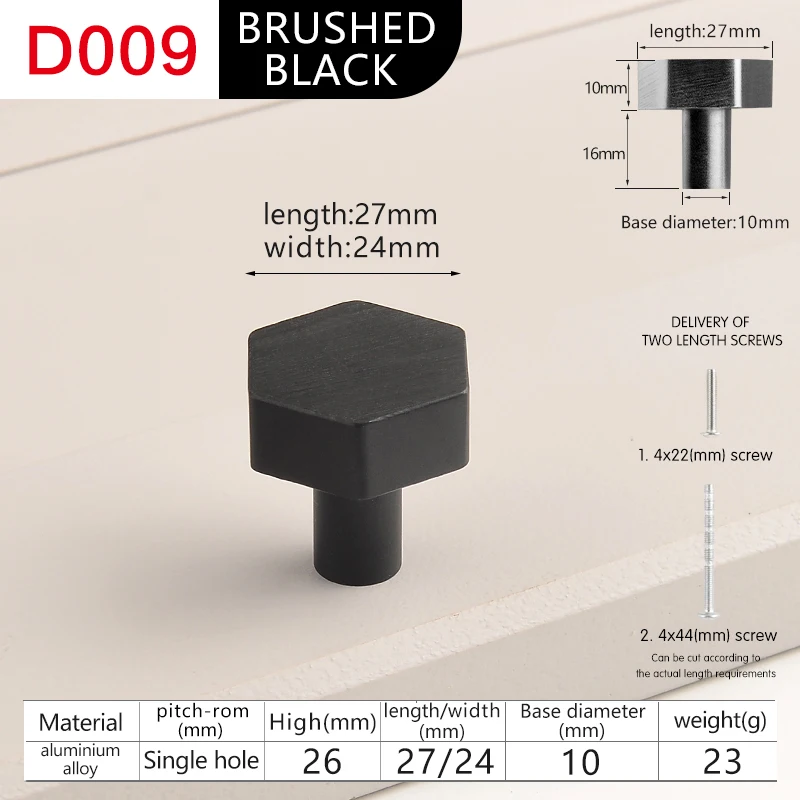 Modern minimalist cabinet doors shoe cabinet TV cabinet drawers square single-hole small pull handles round knobs - Image 10