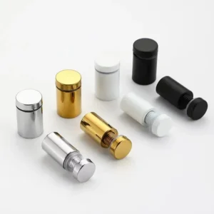 10PCS 12mm Glass Fasteners Stainless Steel Acrylic Advertisement Standoffs Pin Nails Billboard Fixing Screws Hardware