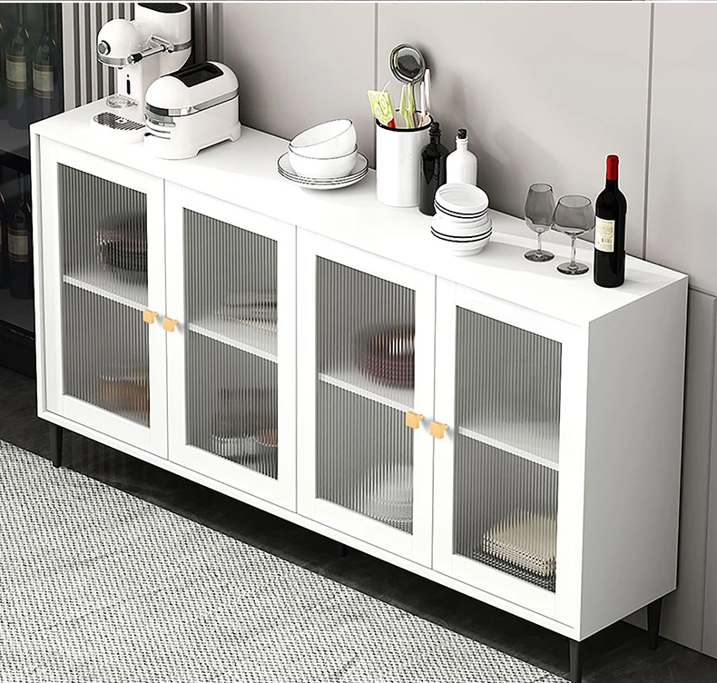 Modern minimalist cabinet doors shoe cabinet TV cabinet drawers square single-hole small pull handles round knobs - Image 32