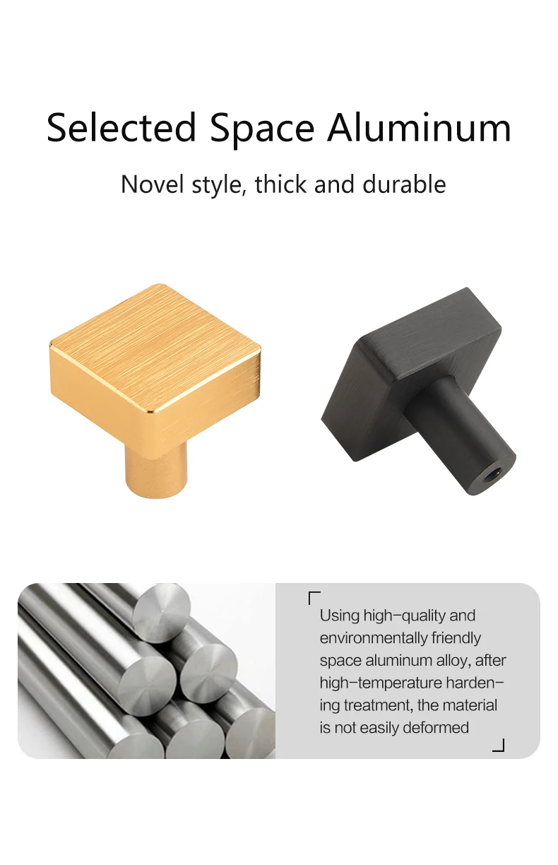 Modern minimalist cabinet doors shoe cabinet TV cabinet drawers square single-hole small pull handles round knobs - Image 14