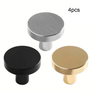 Round Cabinet Pulls Drawer Handle Single Hole Metal Handle Cabinet Drawer Knobs Kitchen Cupboard Door Furniture Hardware