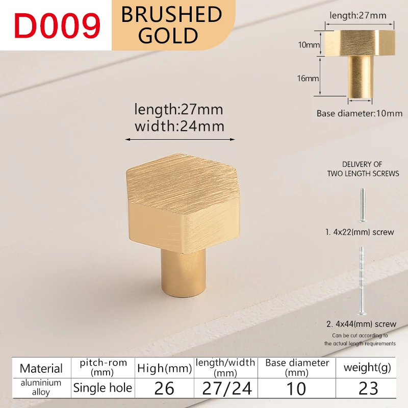 Modern minimalist cabinet doors shoe cabinet TV cabinet drawers square single-hole small pull handles round knobs - Image 12