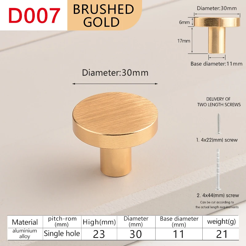 Modern minimalist cabinet doors shoe cabinet TV cabinet drawers square single-hole small pull handles round knobs - Image 7