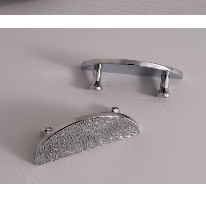 Santaya Solid Brass Cabinet Handle Round Kitchen Cabinet Pull High-end Luxury Wardrobe Chrome Silver Pulls Furniture Drawer Knob - Image 27