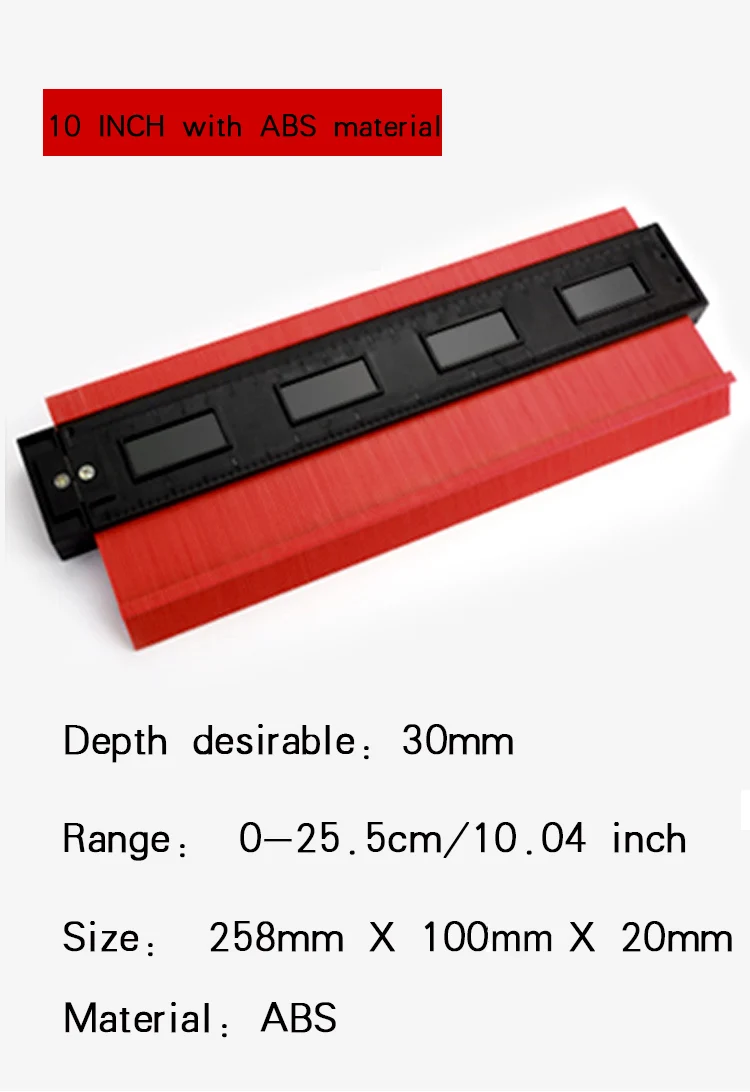 Profile Contour Gauge line Copier Ruler Cutting template Construction Woodworking Measuring instrument ceramic Tiling tiles tool - Image 14