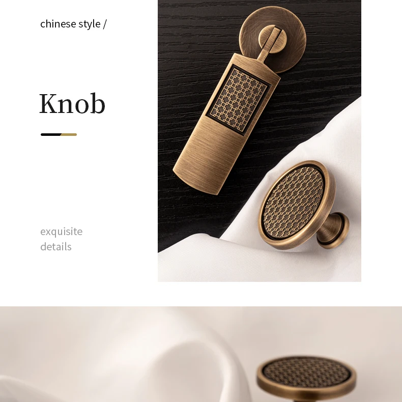 Santaya Antique Brass Handle Luxury Bronze Pull Kitchen Cabinet Handle Wardrobe Drawer Knob - Image 28