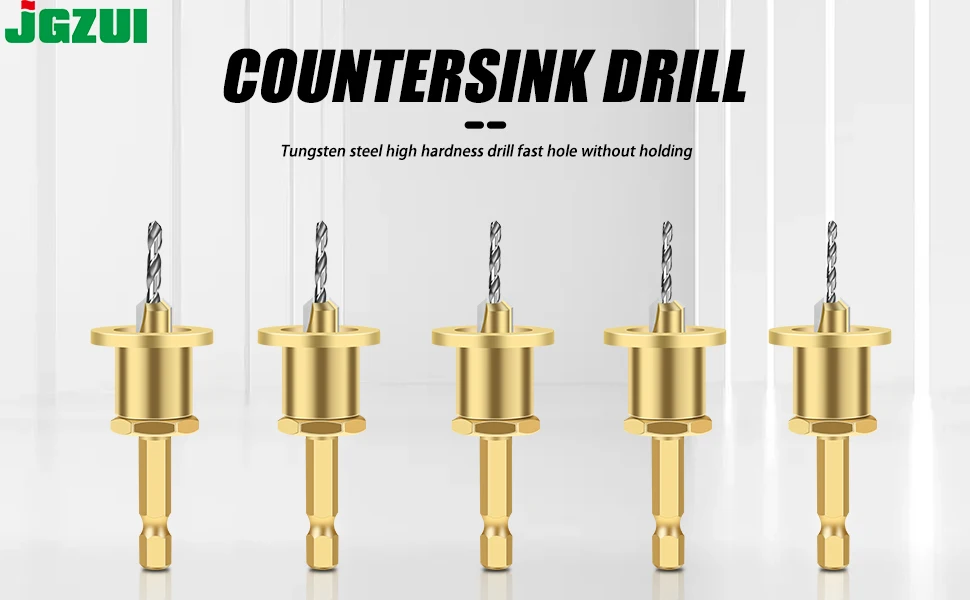 CNC Adjustable Hexagonal Handle Cutter Woodworking Tools Countersink Drill Router Bit For Wood Installation Limit Hole - Image 19