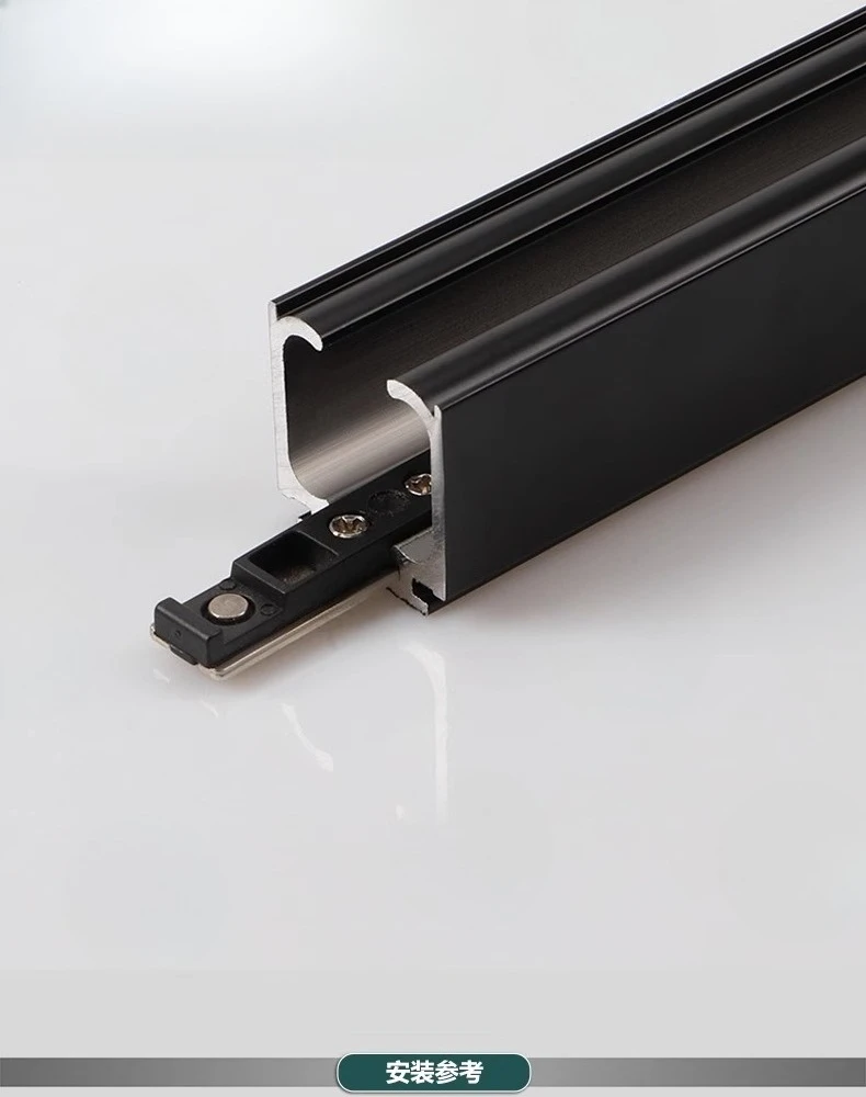 Silent Bidirectional Buffering Suspension Wheel Suspension Rail Glass Sliding Door Rail Upper Rail Kitchen Sliding Door Damping - Image 33