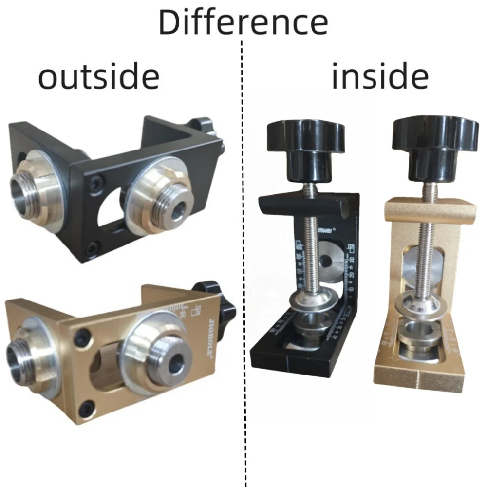 Woodworking 3 In 1 Doweling Jig Kit -Adjustable Wood Dowel Punch Locator Aluminum Pocket Hole Jig, Cabinet Hole Drill Guide Tool - Image 3