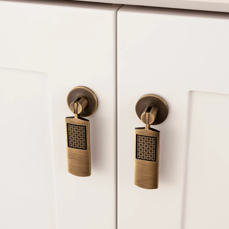 Santaya Antique Brass Handle Luxury Bronze Pull Kitchen Cabinet Handle Wardrobe Drawer Knob - Image 23