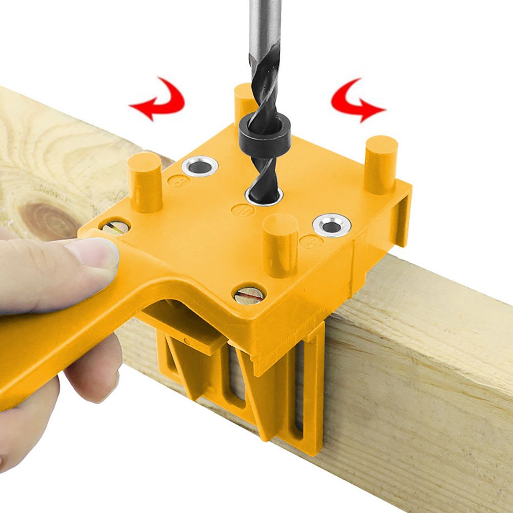 Tootise Woodworking Pocket Hole Jig Drill Guide Dowel Drilling Doweling Hole Saw Locator Drill for Carpenteror Wood 2023 - Image 22