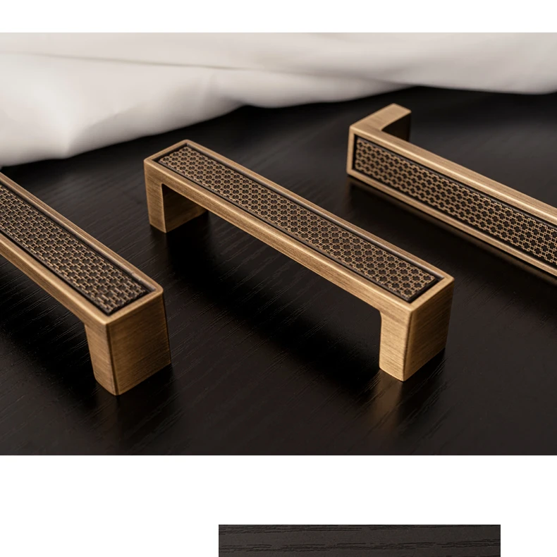 Santaya Antique Brass Handle Luxury Bronze Pull Kitchen Cabinet Handle Wardrobe Drawer Knob - Image 27