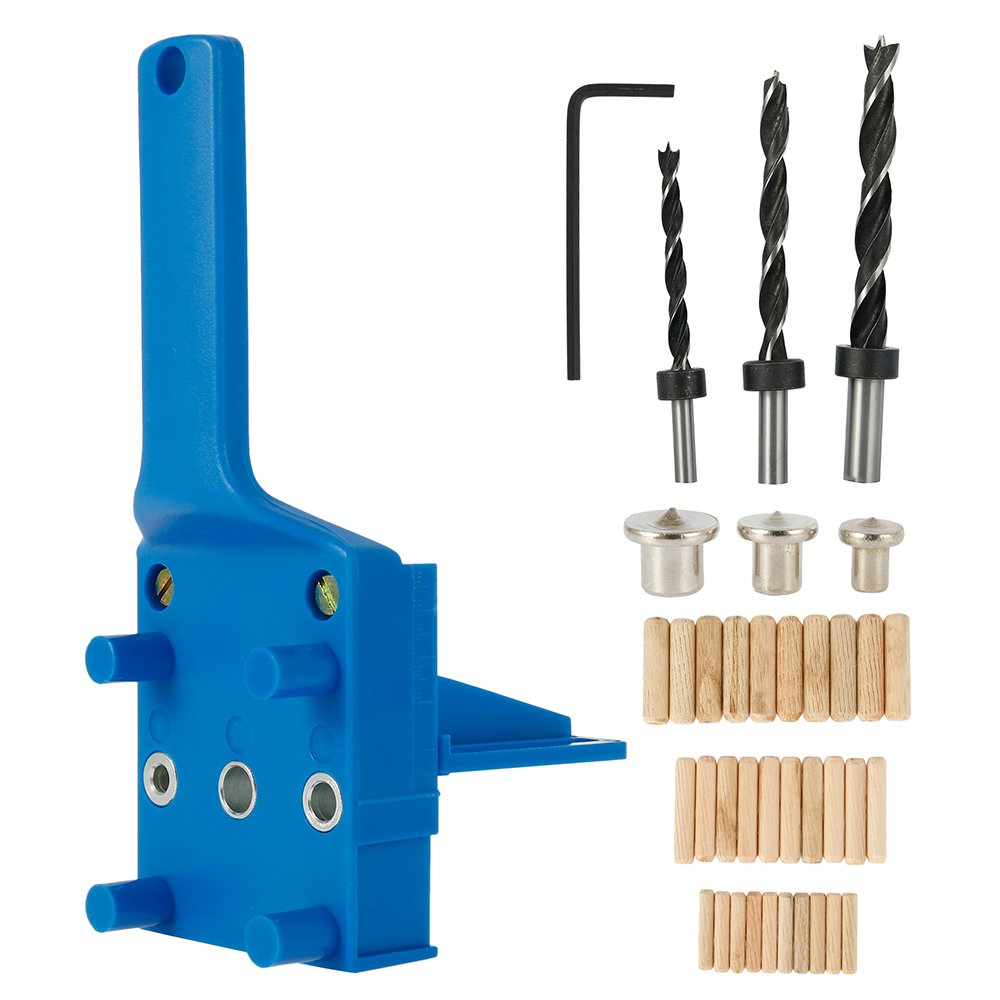 Tootise Woodworking Pocket Hole Jig Drill Guide Dowel Drilling Doweling Hole Saw Locator Drill for Carpenteror Wood 2023 - Image 17