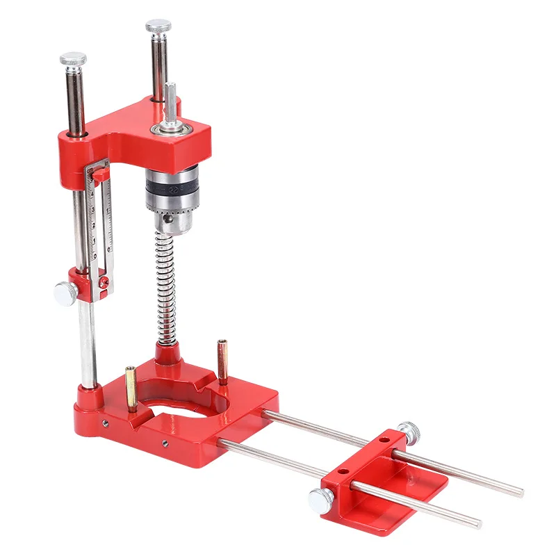 Woodworking Drill Locator Drilling Jig Punch Locator Holder Drill Guide Fixture with Scale Precise Positioner Woodworking Tool - Image 15