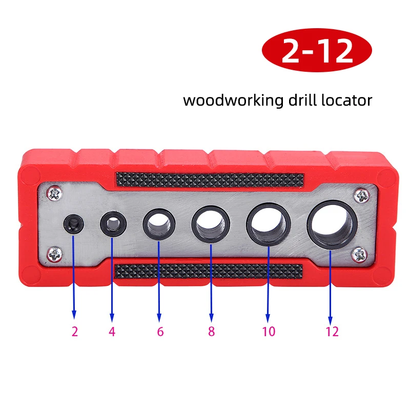 Woodworking Drill Locator Drilling Jig Punch Locator Holder Drill Guide Fixture with Scale Precise Positioner Woodworking Tool - Image 7