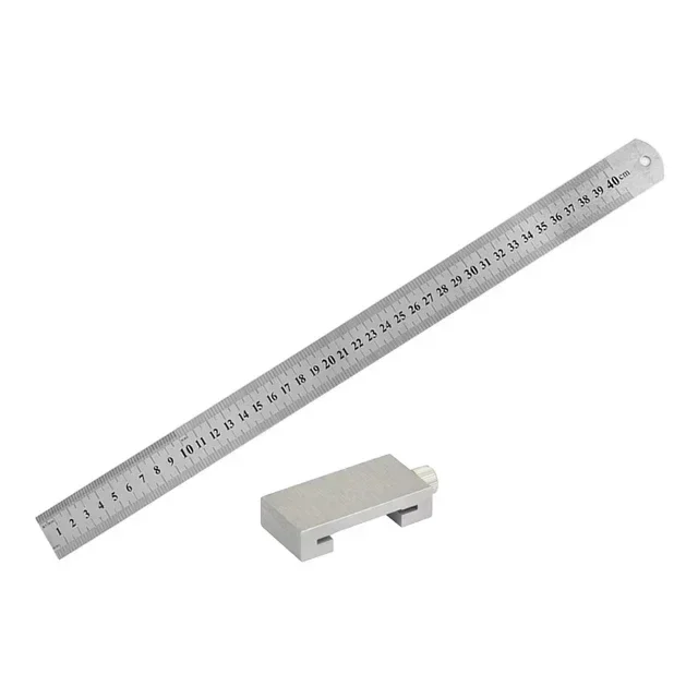 New Protable Accurate positioning Woodworking Tools Carpentry Steel Ruler Positioning Limit Block Measuring Marking Gauge - Image 10