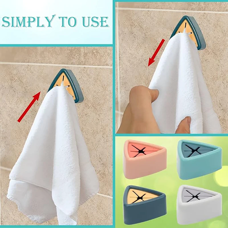 Towel Plug Holder Bathroom Towels Storage Organizer Rack Cap Punch Free Wash Cloth Clip Home Accessories Bathroom Decor Tool - Image 15