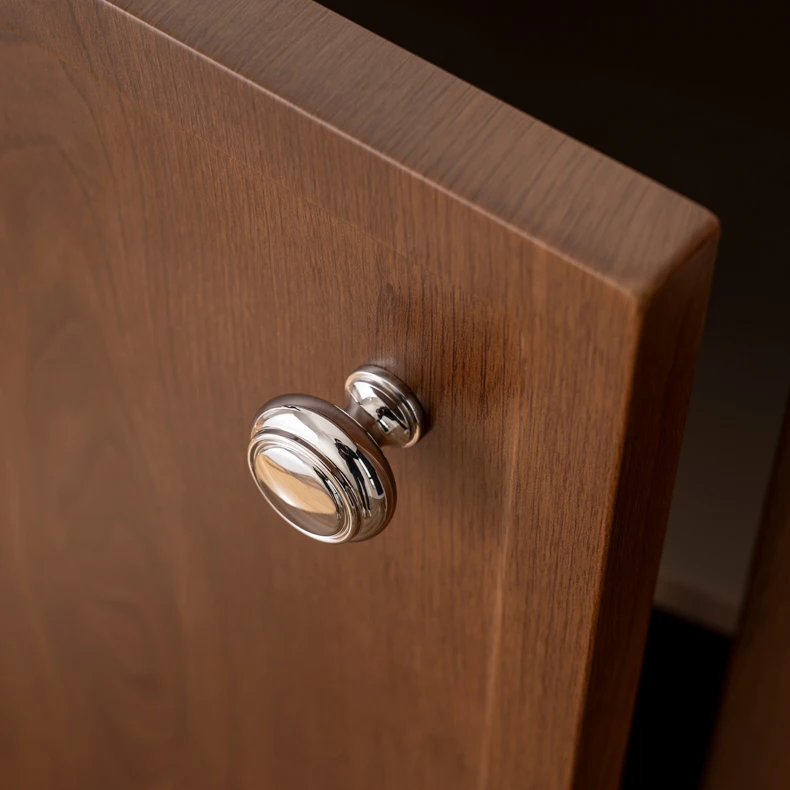 Santaya Solid Brass Chrome Kitchen Cabinet Pull Drawer Knob Bedroom Bright Silver Wardrobe Dresser Handle - Image 23