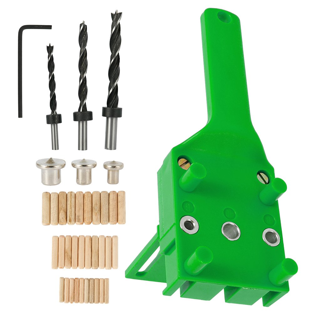 Tootise Woodworking Pocket Hole Jig Drill Guide Dowel Drilling Doweling Hole Saw Locator Drill for Carpenteror Wood 2023 - Image 13