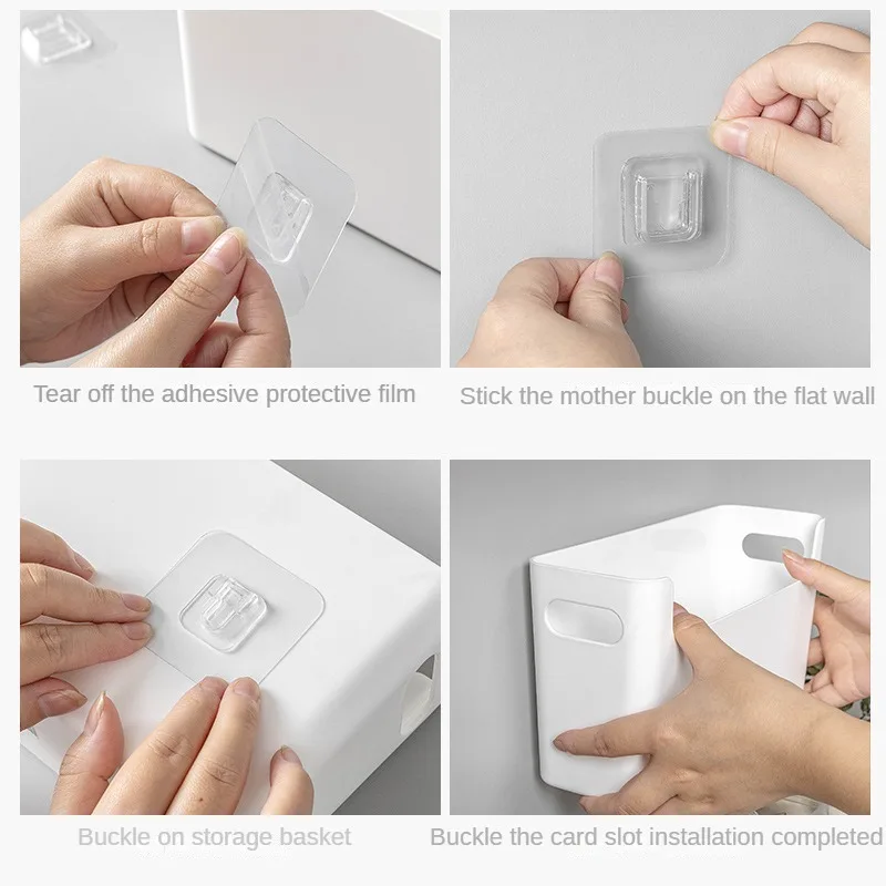 Cabinet door storage box, seasoning rack, perforated wall storage box, home underwear and socks storage rack, tableware drying - Image 6