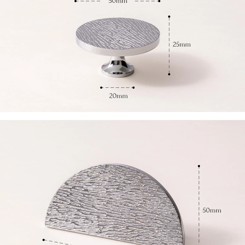 Santaya Solid Brass Cabinet Handle Round Kitchen Cabinet Pull High-end Luxury Wardrobe Chrome Silver Pulls Furniture Drawer Knob - Image 31