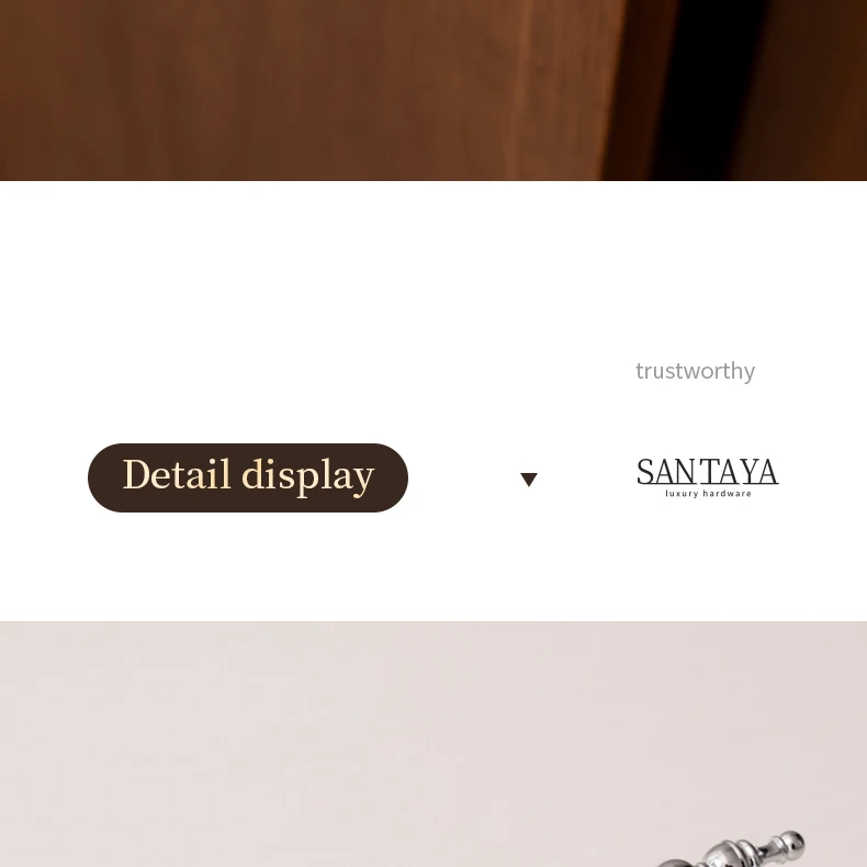 Santaya Solid Brass Chrome Kitchen Cabinet Pull Drawer Knob Bedroom Bright Silver Wardrobe Dresser Handle - Image 24