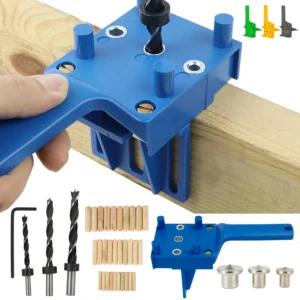 Tootise Woodworking Pocket Hole Jig Drill Guide Dowel Drilling Doweling Hole Saw Locator Drill for Carpenteror Wood 2023