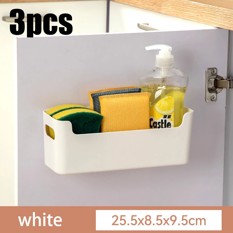 Cabinet door storage box, seasoning rack, perforated wall storage box, home underwear and socks storage rack, tableware drying - Image 9