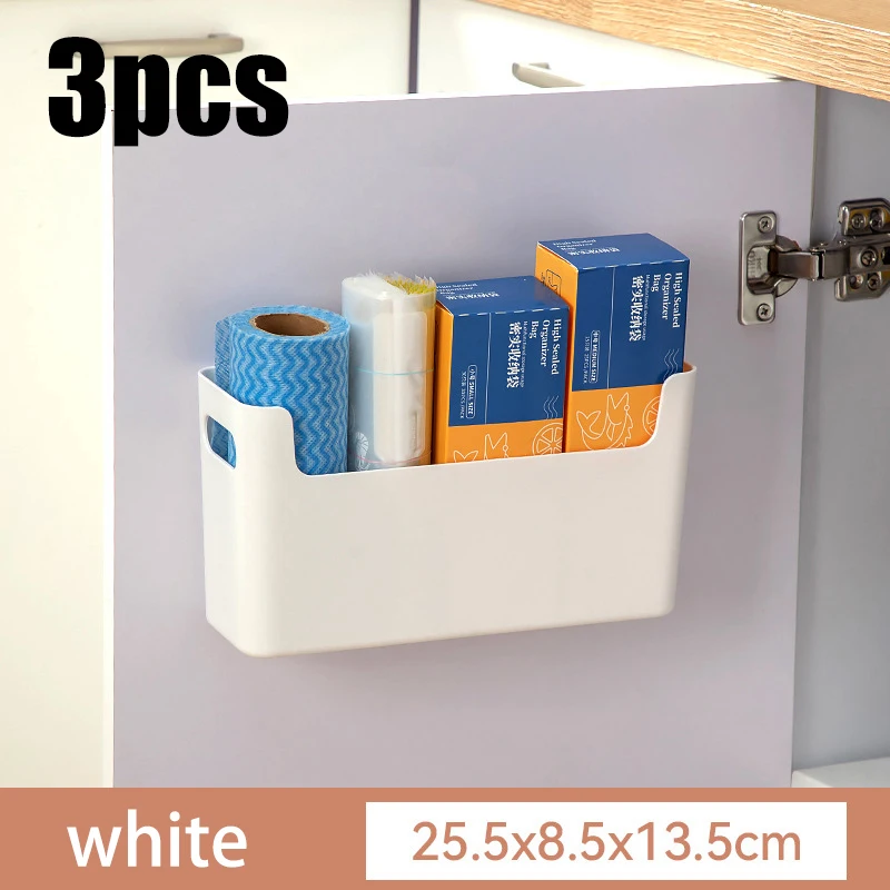 Cabinet door storage box, seasoning rack, perforated wall storage box, home underwear and socks storage rack, tableware drying - Image 11