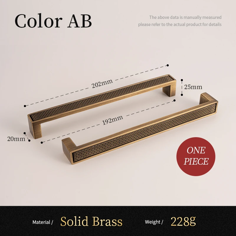 Santaya Antique Brass Handle Luxury Bronze Pull Kitchen Cabinet Handle Wardrobe Drawer Knob - Image 7